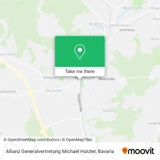 Карта Allianz Generalvertretung Michael Hutzler