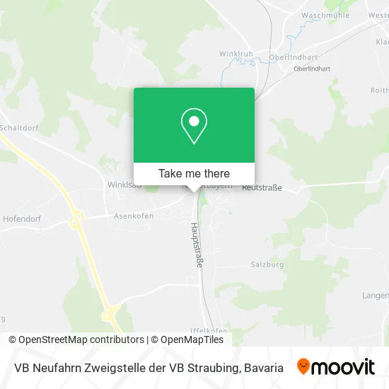 Карта VB Neufahrn Zweigstelle der VB Straubing