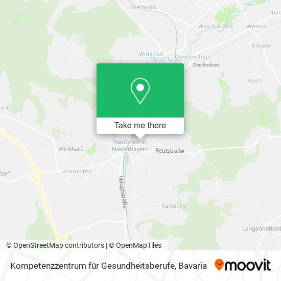 Kompetenzzentrum für Gesundheitsberufe map