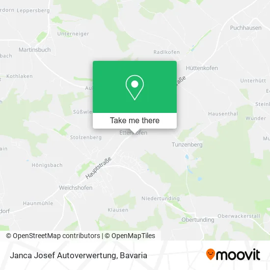 Карта Janca Josef Autoverwertung