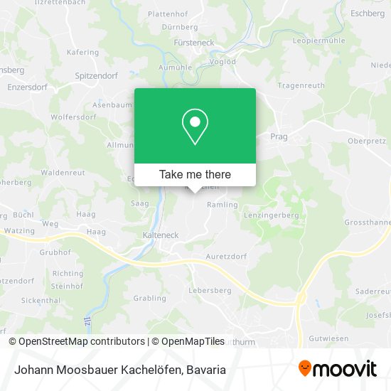 Johann Moosbauer Kachelöfen map