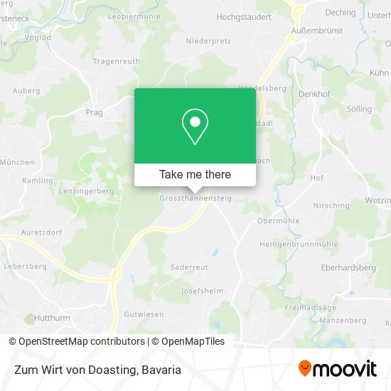 Карта Zum Wirt von Doasting