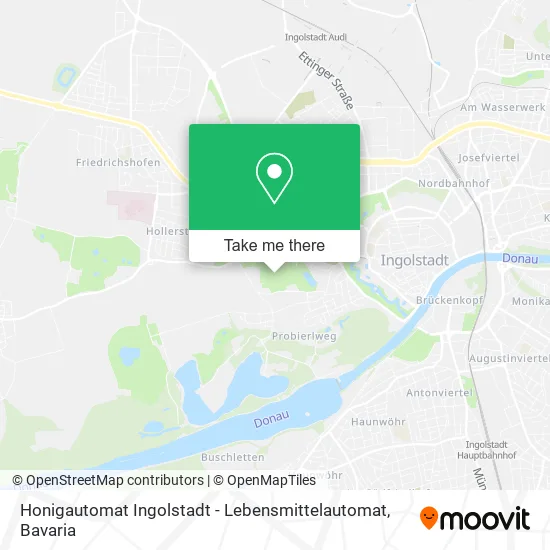 Карта Honigautomat Ingolstadt - Lebensmittelautomat