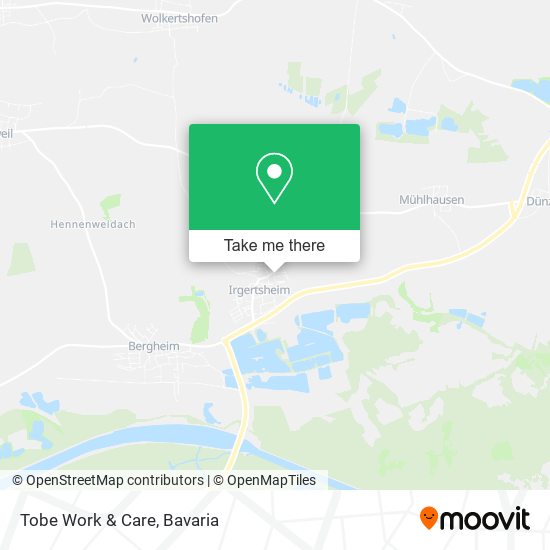 Tobe Work & Care map