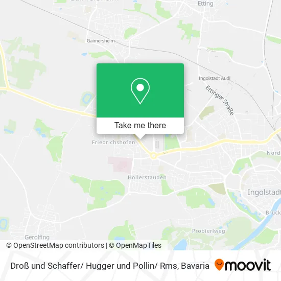 Карта Droß und Schaffer/ Hugger und Pollin/ Rms