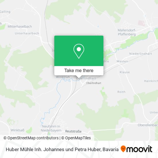 Huber Mühle Inh. Johannes und Petra Huber map