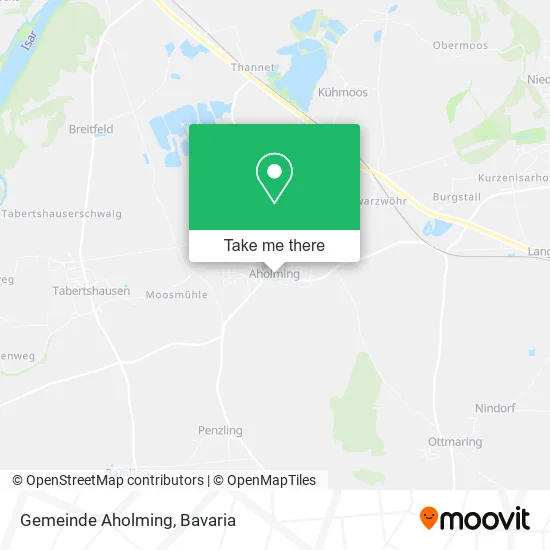 Карта Gemeinde Aholming