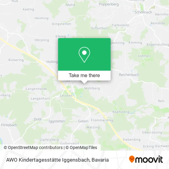 Карта AWO Kindertagesstätte Iggensbach