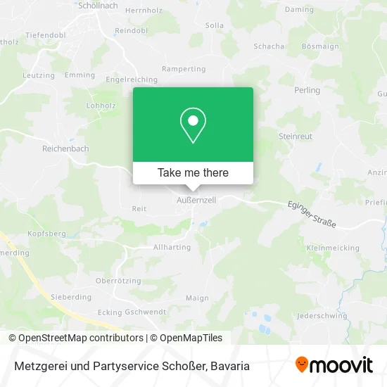 Карта Metzgerei und Partyservice Schoßer