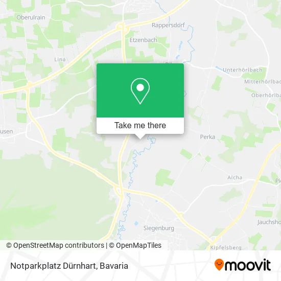 Карта Notparkplatz Dürnhart