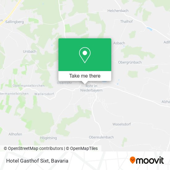 Hotel Gasthof Sixt map