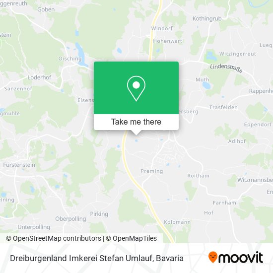 Dreiburgenland Imkerei Stefan Umlauf map