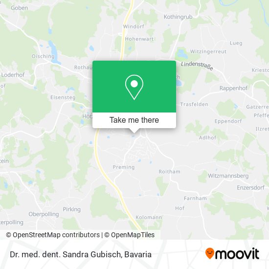 Dr. med. dent. Sandra Gubisch map