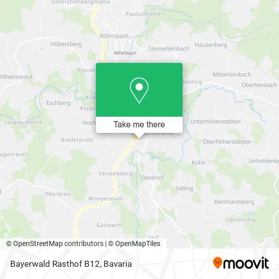 Карта Bayerwald Rasthof B12