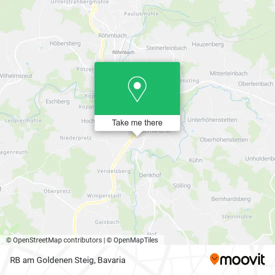 Карта RB am Goldenen Steig