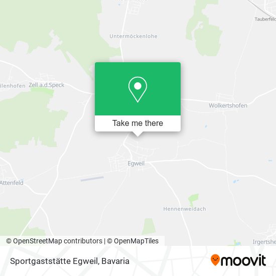 Sportgaststätte Egweil map