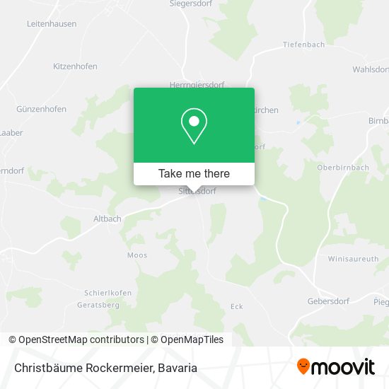 Christbäume Rockermeier map