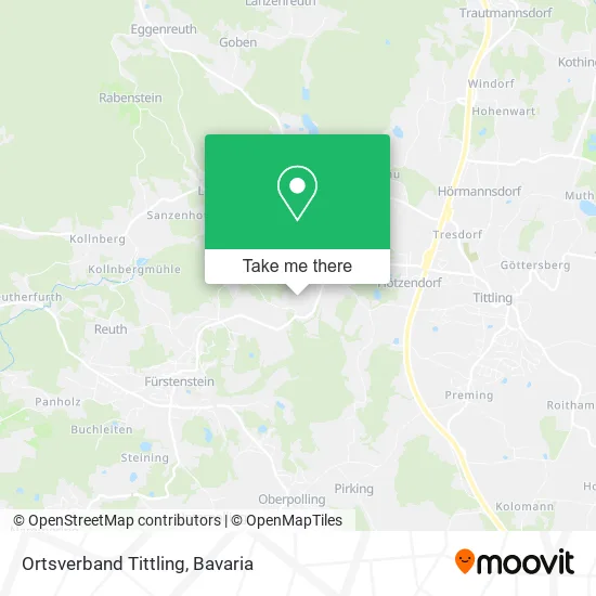 Карта Ortsverband Tittling