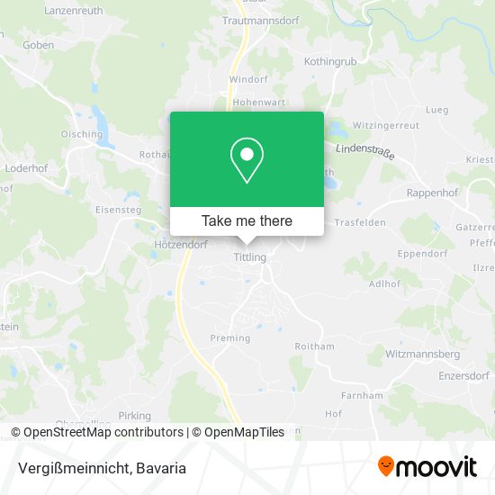 Vergißmeinnicht map