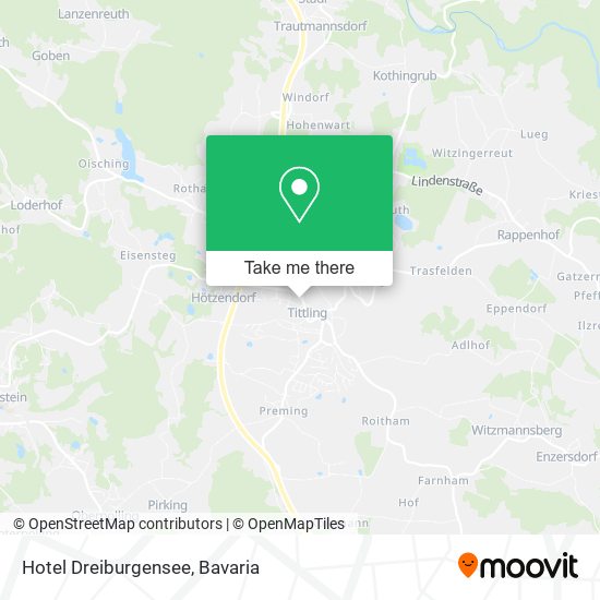 Hotel Dreiburgensee map