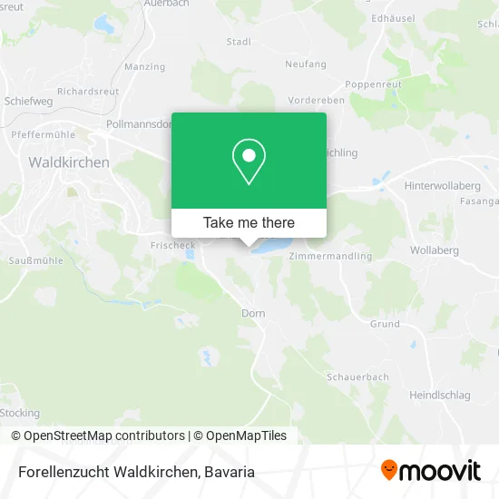 Карта Forellenzucht Waldkirchen