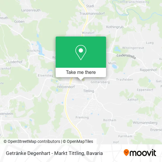 Карта Getränke Degenhart - Markt Tittling