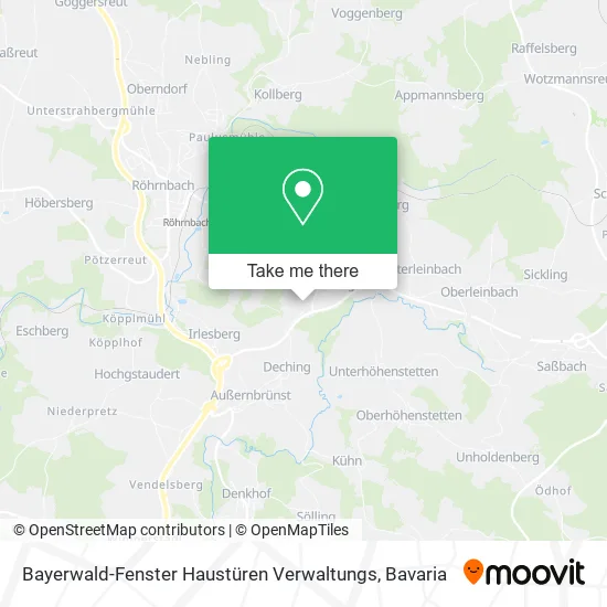Карта Bayerwald-Fenster Haustüren Verwaltungs