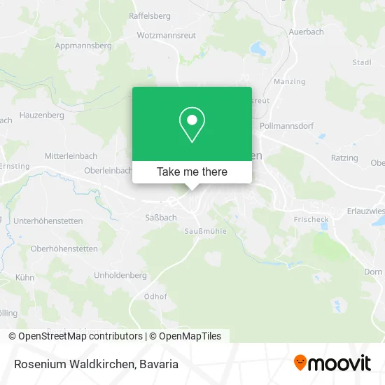 Rosenium Waldkirchen map