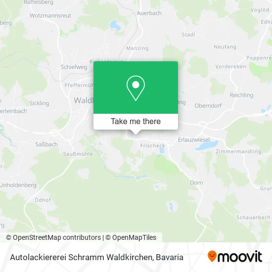 Карта Autolackiererei Schramm Waldkirchen