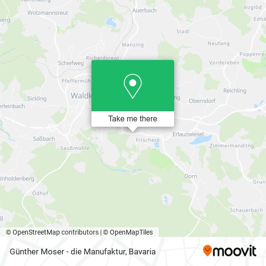 Günther Moser - die Manufaktur map