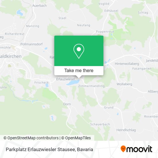 Parkplatz Erlauzwiesler Stausee map
