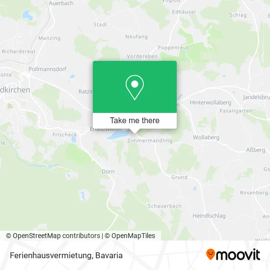 Карта Ferienhausvermietung