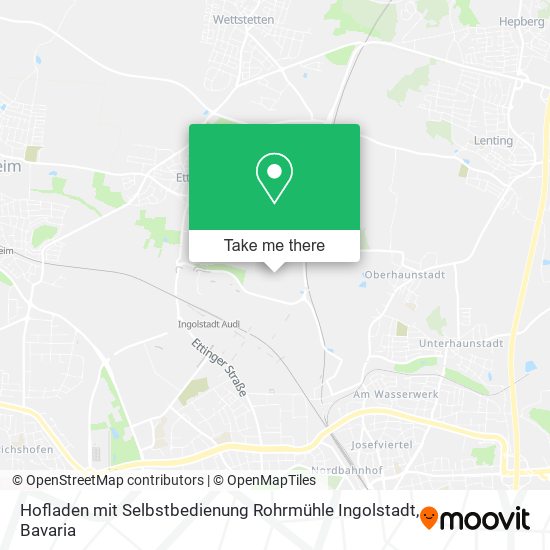 Hofladen mit Selbstbedienung Rohrmühle Ingolstadt map