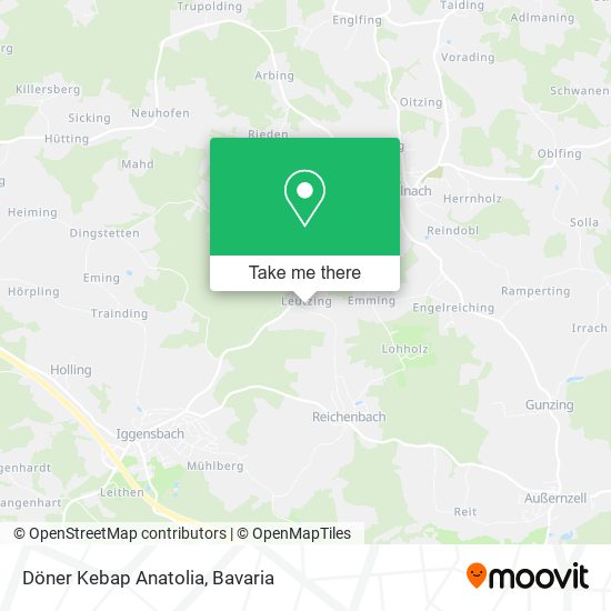 Döner Kebap Anatolia map