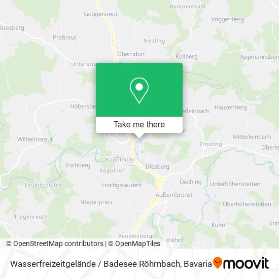 Wasserfreizeitgelände / Badesee Röhrnbach map