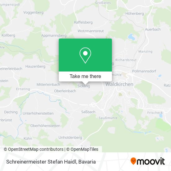Schreinermeister Stefan Haidl map