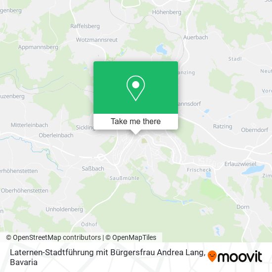 Laternen-Stadtführung mit Bürgersfrau Andrea Lang map
