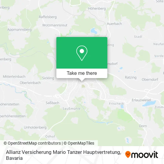Карта Allianz Versicherung Mario Tanzer Hauptvertretung