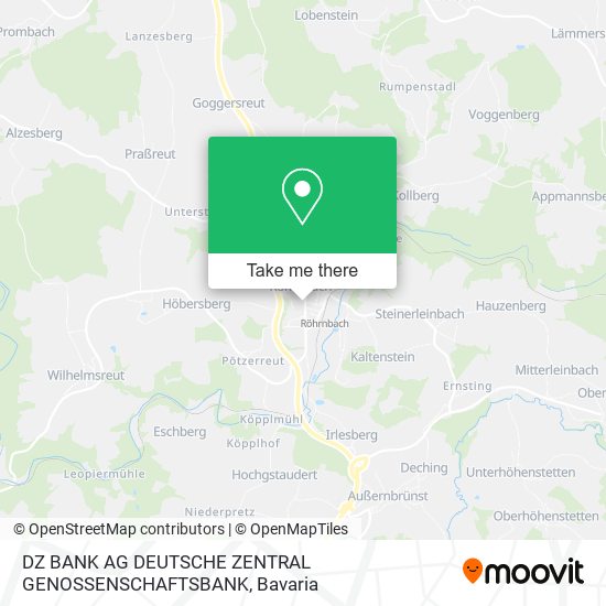 DZ BANK AG DEUTSCHE ZENTRAL GENOSSENSCHAFTSBANK map