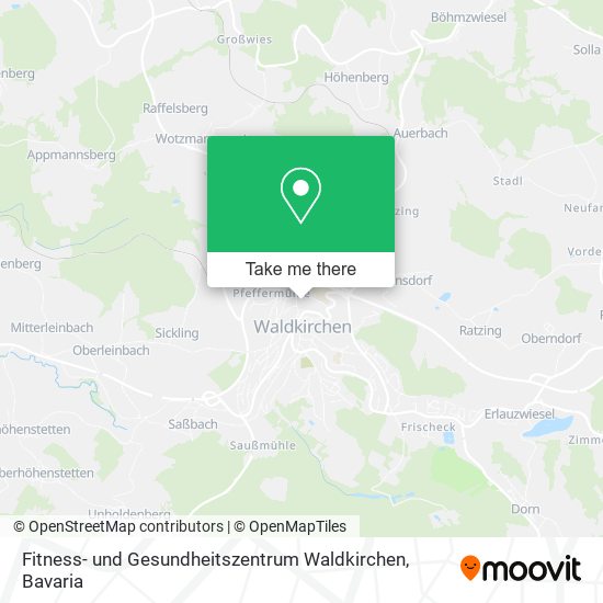 Карта Fitness- und Gesundheitszentrum Waldkirchen