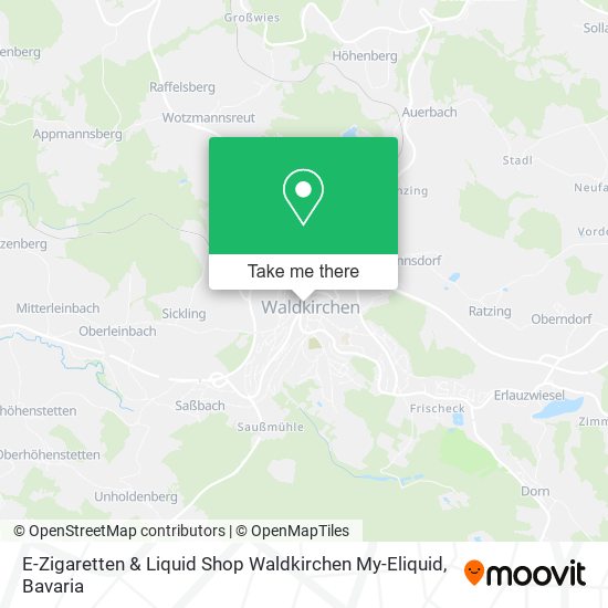 E-Zigaretten & Liquid Shop Waldkirchen My-Eliquid map