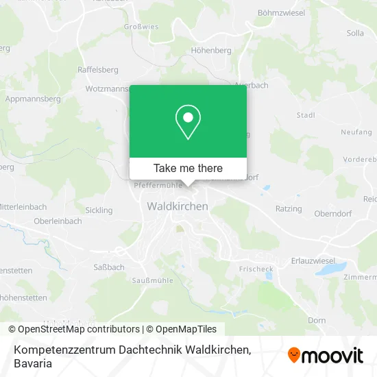 Карта Kompetenzzentrum Dachtechnik Waldkirchen