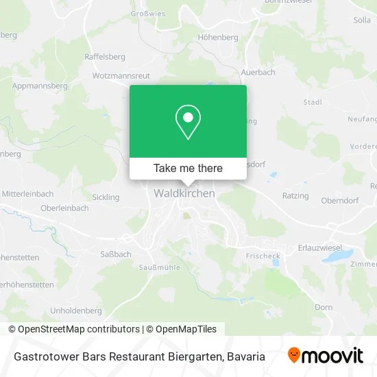 Карта Gastrotower Bars Restaurant Biergarten