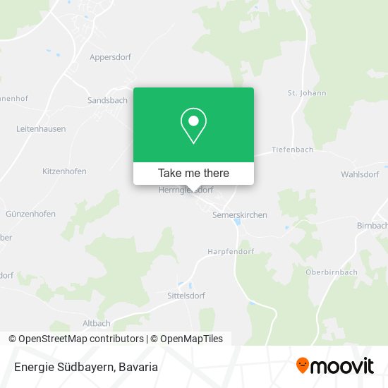 Energie Südbayern map