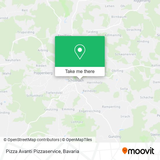 Pizza Avanti Pizzaservice map