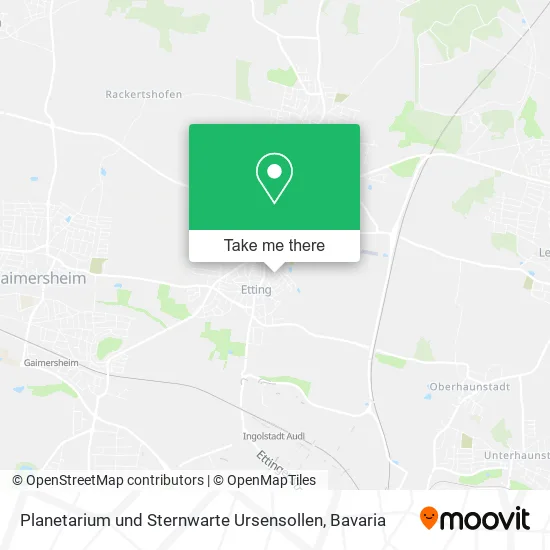 Карта Planetarium und Sternwarte Ursensollen