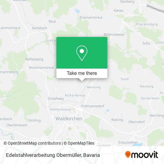 Edelstahlverarbeitung Obermüller map