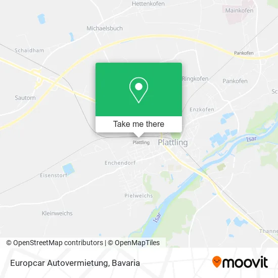 Карта Europcar Autovermietung