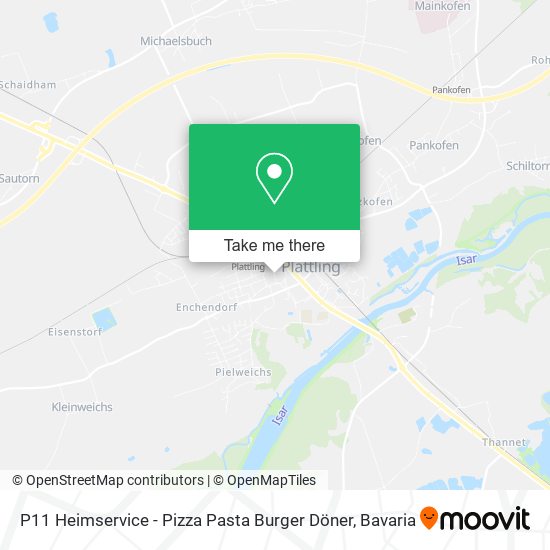 P11 Heimservice - Pizza Pasta Burger Döner map