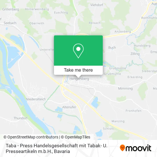 Карта Taba - Press Handelsgesellschaft mit Tabak- U. Presseartikeln m.b.H.